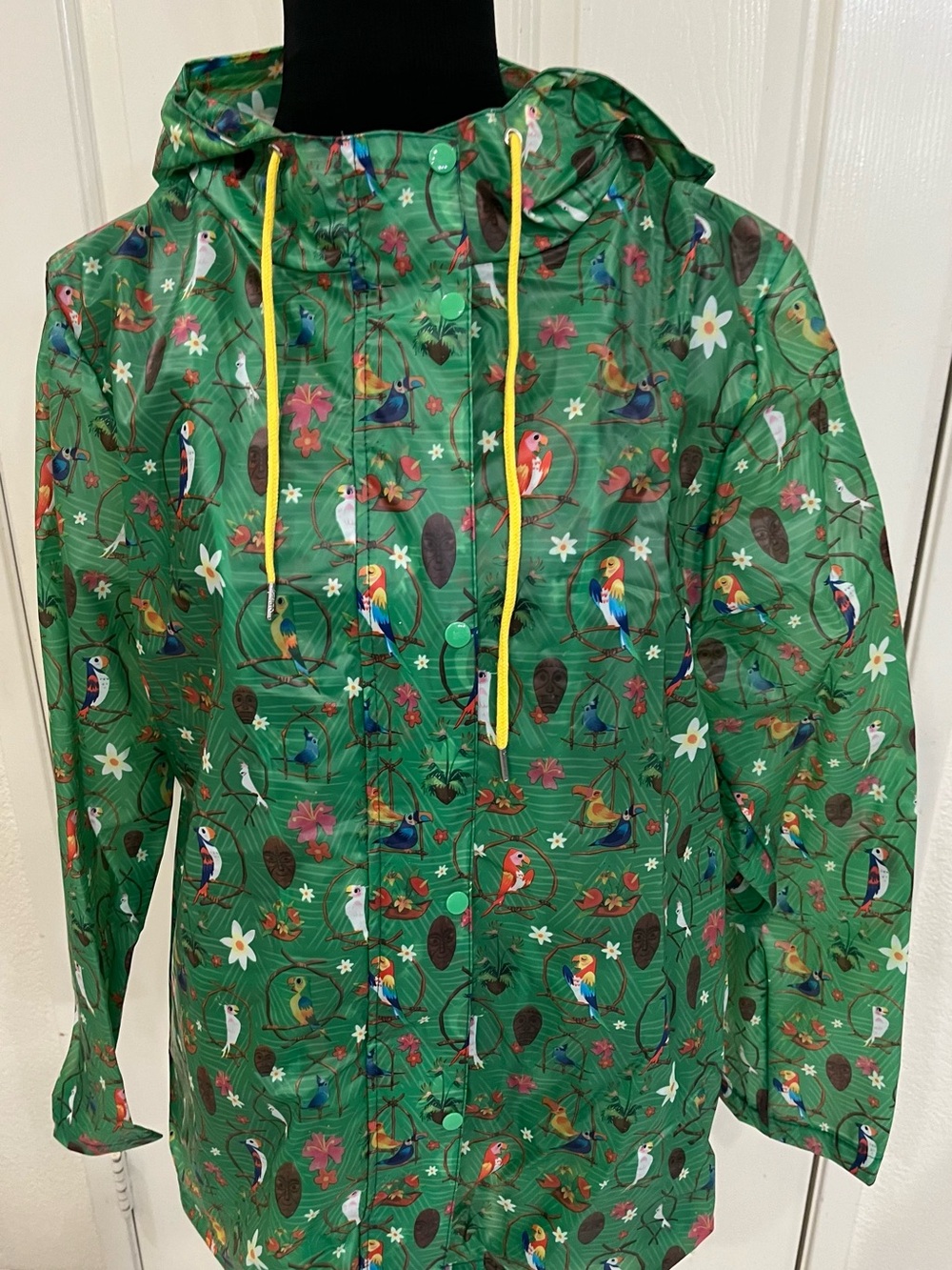 Disney Enchanted Tiki Room Hooded Utility Rain Jacket - Picture 12 of 14